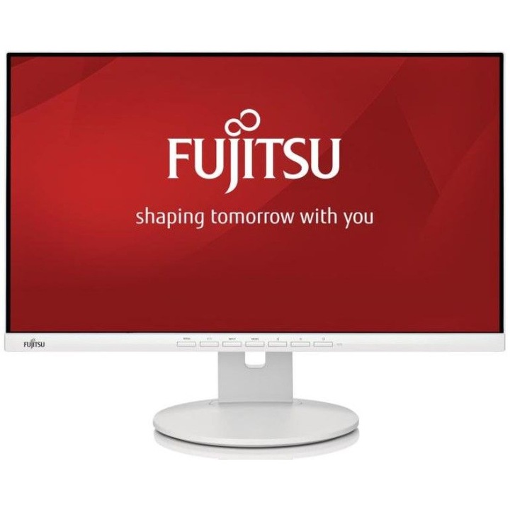 Fujitsu B24-9 TE monitor, EU Business Line, 23,8", FHD, (1920 x 1080), széles kijelző, ultra keskeny, Rand LED, világosszürke, DisplayPort, HDMI, VGA, USB