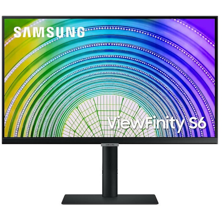 Mонитор Samsung ViewFinity S6UA, LS32A600UUPXEN, 32", WQHD, (2560x1440), HDR10, 1.07B Colors, 1HDMI/1DP/ 1USB-C, 90W out / DP out/, LAN in 1 Gbit