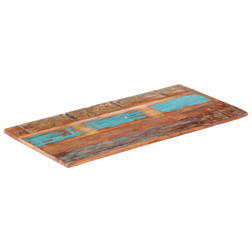 Blat masa vidaXL, dreptunghiular, 60x140cm, 25-27mm, lemn masiv reciclat, 16.6 Kg