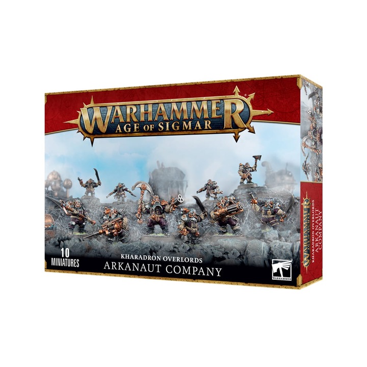 Társasjáték: Warhammer Age of Sigmar Game Expansion, Arkanaut Company Kharadron Overlords, Games Workshop, 83 db, szürke