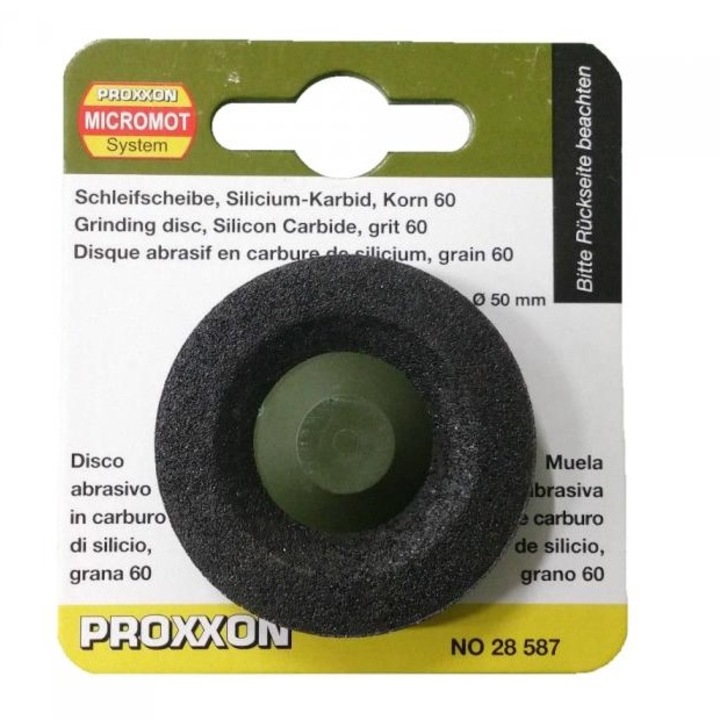 Disc din carbura de siliciu pentru LHW Proxxon 28587, Ø50 mm, granulatie K60