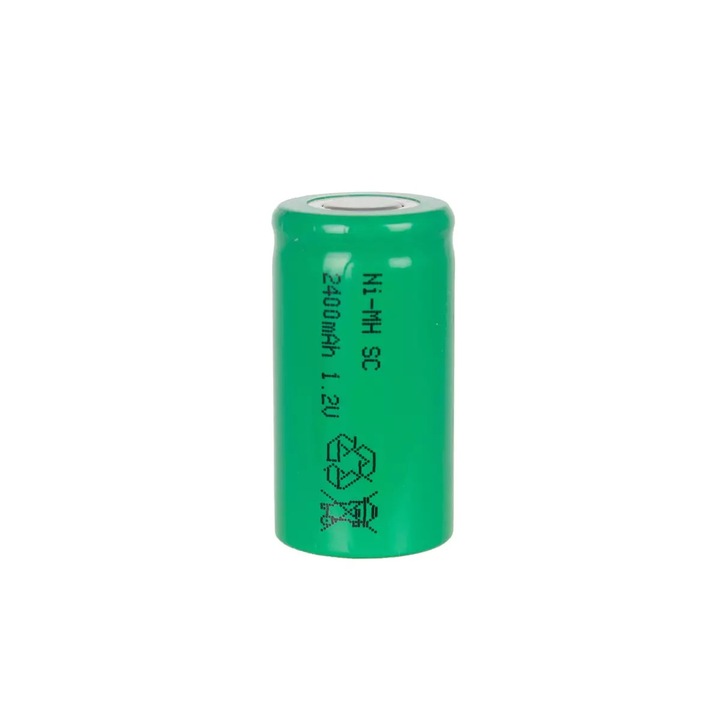 Acumulator JJJ SC2400B 2400mAh Ni-Mh 23x43mm, marime C, flat top