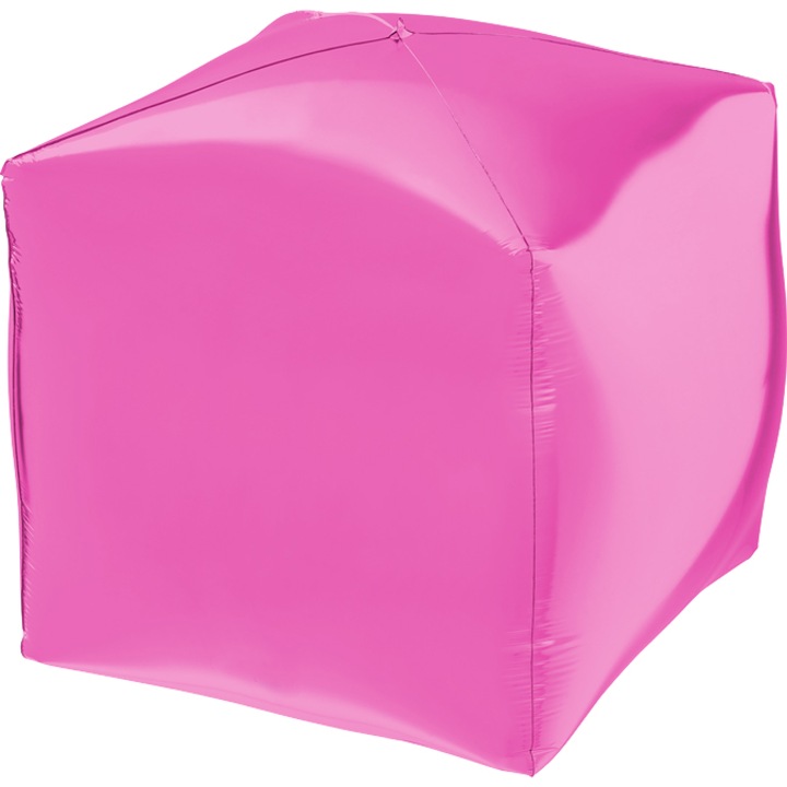 Balon Folie CUB 4D Fucsia 38cm, 74301F