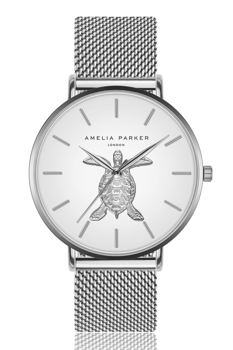 Amelia Parker, Часовник с мрежеста верижка, Сребрист