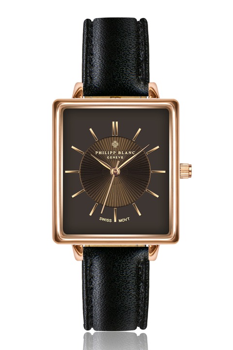 Philipp Blanc, Bőrszíjas karóra, Fekete