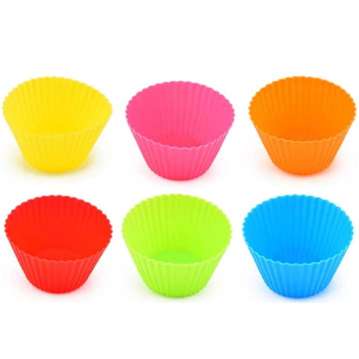 Set 24 matrite briose, silicon, pentru copt, 6.9 cm