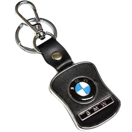 Ключодържател BMW, Метал/еко кожа, Сребрист - eMAG.bg
