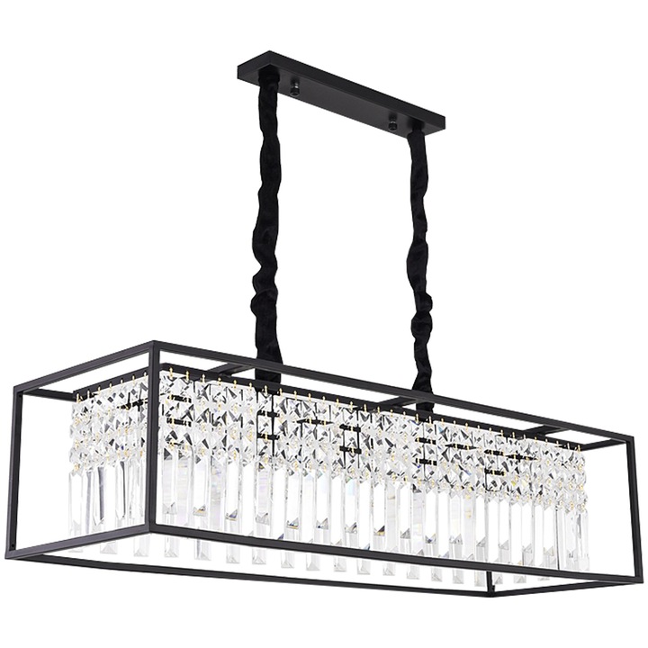 Toolight Mennyezeti kristálylámpa APP1112-4CP Fekete