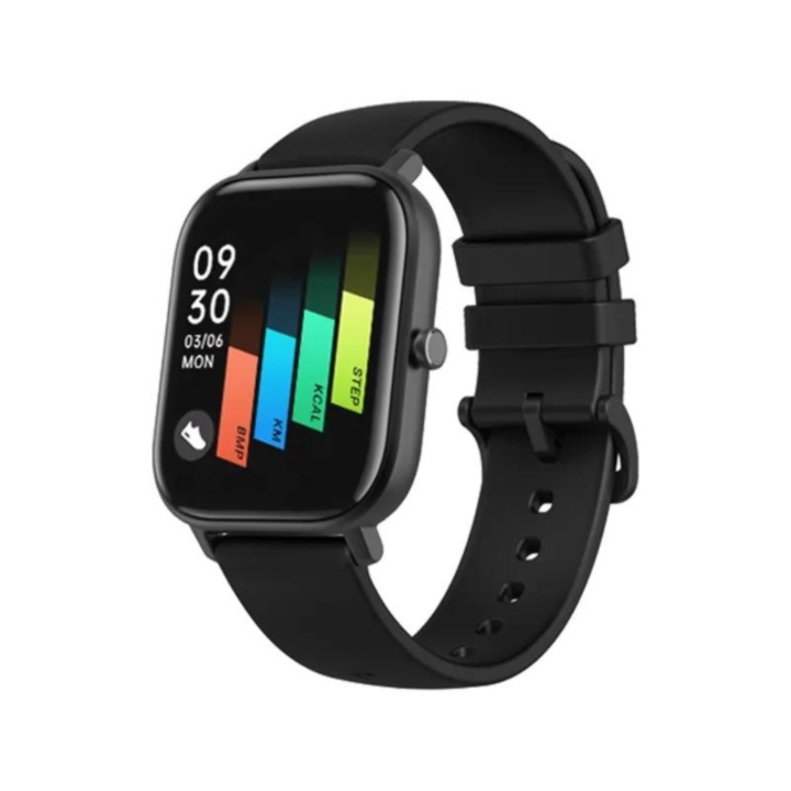 Smart Watch H 10, Monitorizare ritm cardiac, Fitnes, Tensiune arteriala, Calorii, Bluetooth, SMS, Social media, Negru