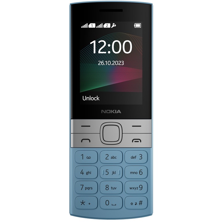 Мобилен телефон Nokia 150 (2023), Dual SIM, Blue