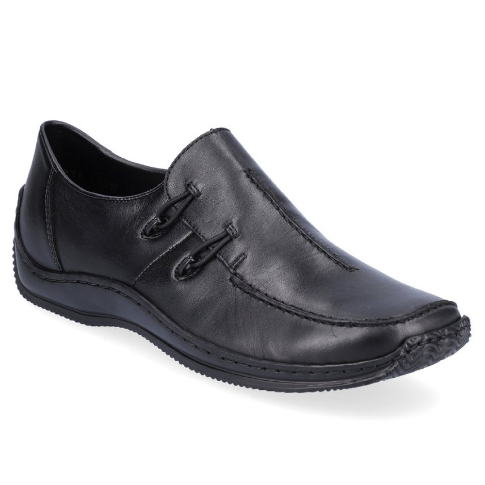 Pantofi mocasin negri cu slip-on Rieker L1751-00 Marimea 39 - eMAG.ro