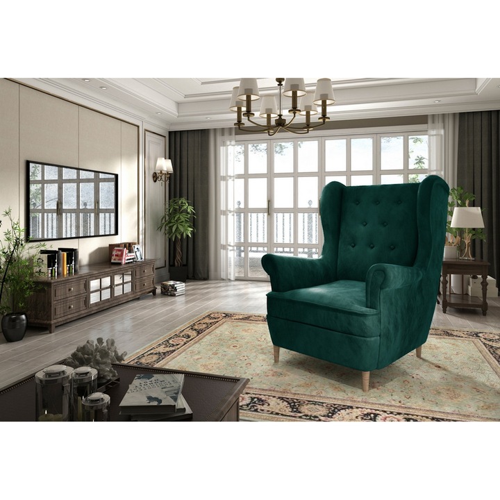 Tora kárpitozott fotel, 103x90x85, monolith 37