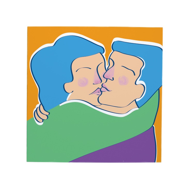 Felicitare Minicard Lovers 8 x 8cm