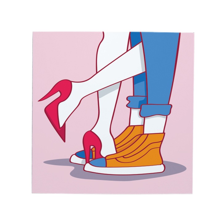 Felicitare Minicard Kisses 8 x 8cm