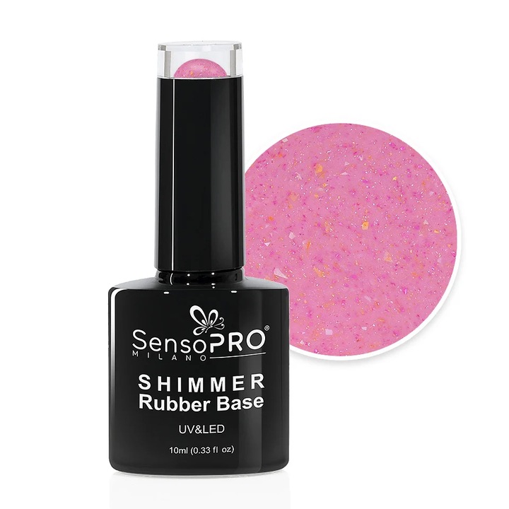 Oja Shimmer Rubber Base SensoPRO Milano - #48 Sprinkled Sweetness, 10 ml