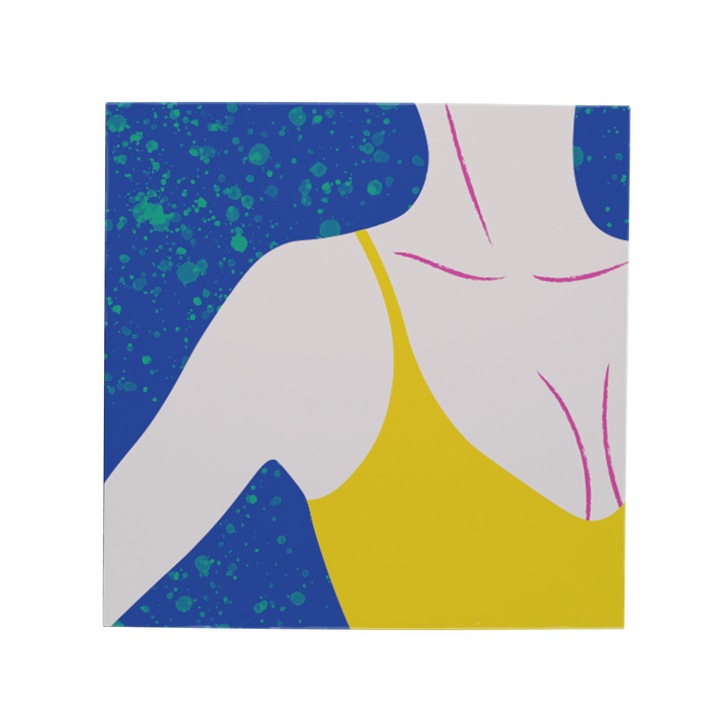 Felicitare Minicard Purple parentheses 8 x 8cm