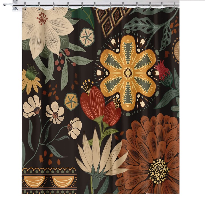 Perdea de dus vopsita impermeabila, 1,83mx1,83m, PVC, OVERTANG