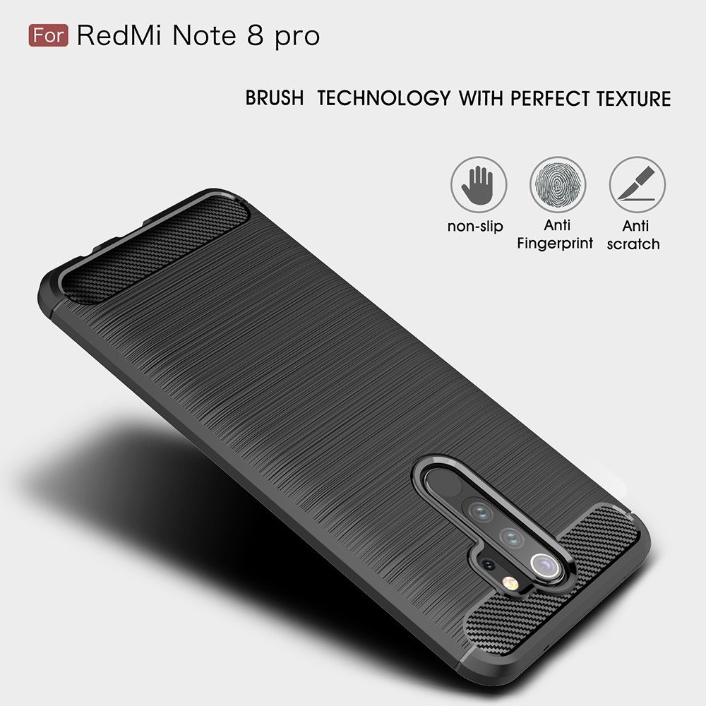 Husa Xiaomi Redmi Note 8 Pro TPU Carbon Black