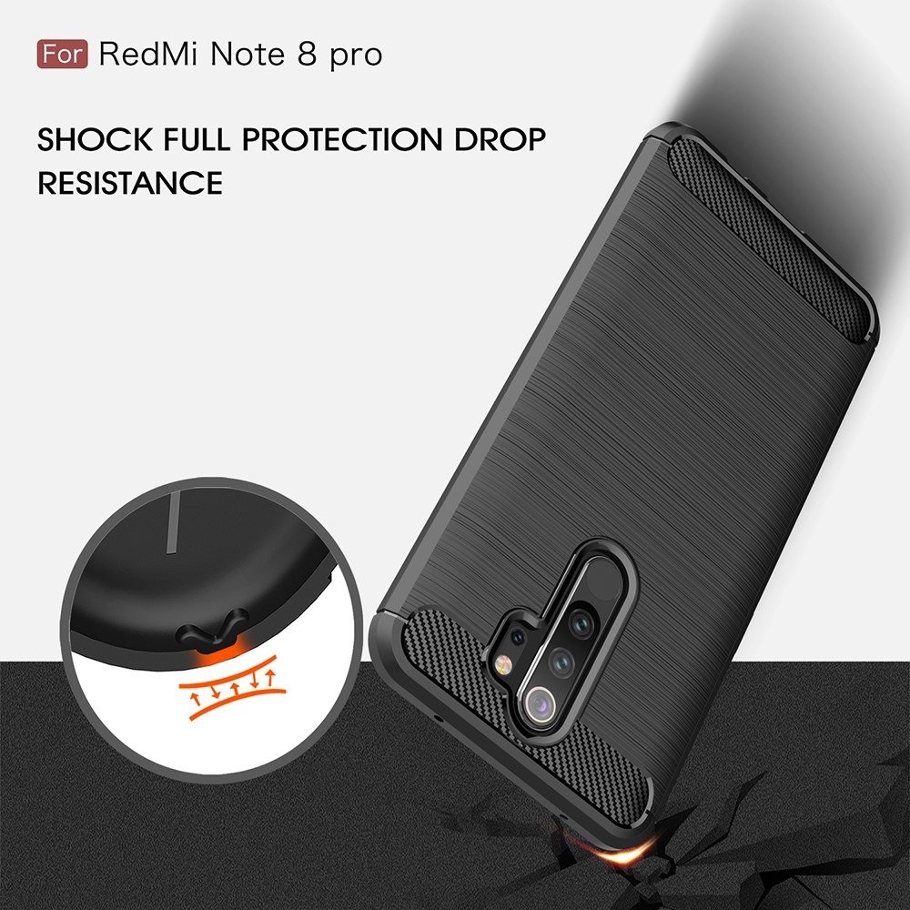 Husa Xiaomi Redmi Note 8 Pro TPU Carbon Black
