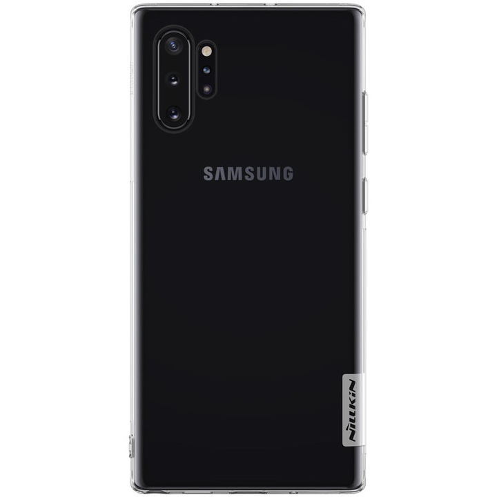 Защитен калъф, съвместим със Samsung Galaxy Note 10 Plus 4G / Note 10 Plus 5G, калъф Nature, TPU, прозрачен