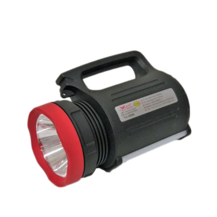 Мощен професионален LED фенер, Батерия 5500 mAh, Противоударен корпус, BZRSH