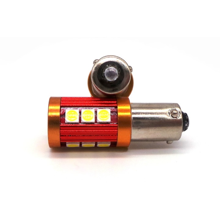 Set 2 becuri auto motoLEDy, LED H21W, BAY9S 12-18V CANBUS 800lm puternic