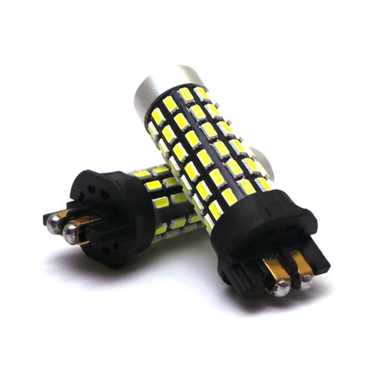Set 2 becuri auto motoLEDy, LED PW24W 12V-24V CANBUS puternic 1200lm