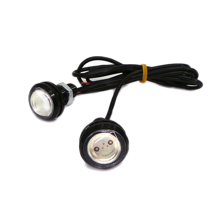 Set 2 buc auto motoLEDy LED Rosu 120lm puncte de lumina 12V