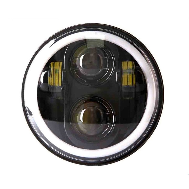 1 db fényszóró 5,75"-os motoLEDy Full LED DRL 12V Harley-Davidson, Honda