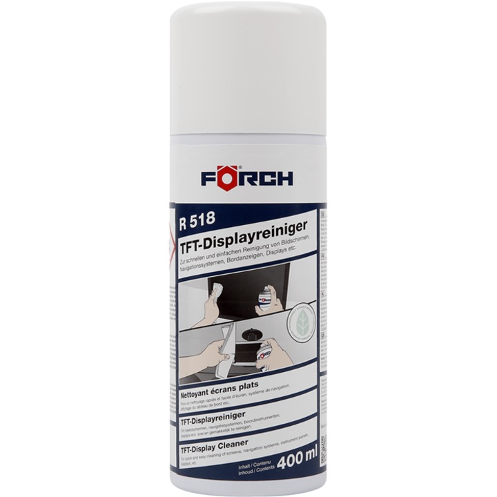 Kijelzőtisztító oldat, TFT R518, Foerch, 400 ml