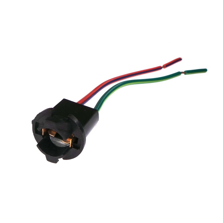 Soclu pentru becuri auto, motoLEDy, Set 6 piese, compatibil cu becuri T10, W5W, T15, W16W, W10W, W3W, R10, 194, 2825, W2.1x9.5d