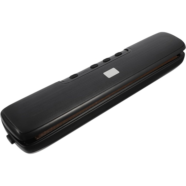 Aparat de vidat alimente, 5 Functii, Functie Vac & Seal, Utilizare dubla umeda si uscata, Panou comanda Touch, 135W, Vaxiuja, ABS, Negru