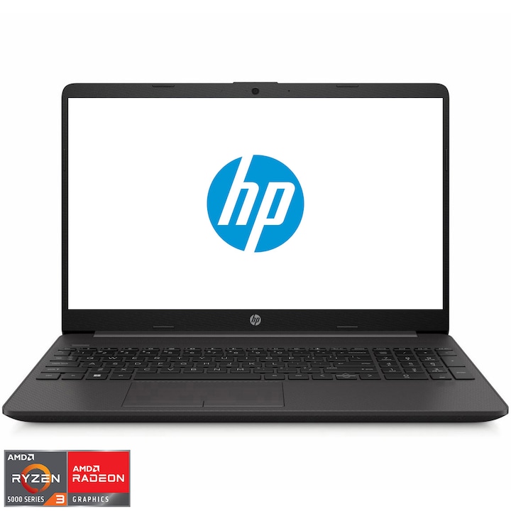 Laptop HP 255 G9 cu procesor AMD Ryzen 3 5425U pana la 4.1 GHz, 15.6", Full HD, 8GB, 256GB SSD, AMD Radeon™ Graphics, FreeDOS, Dark Ash Silver