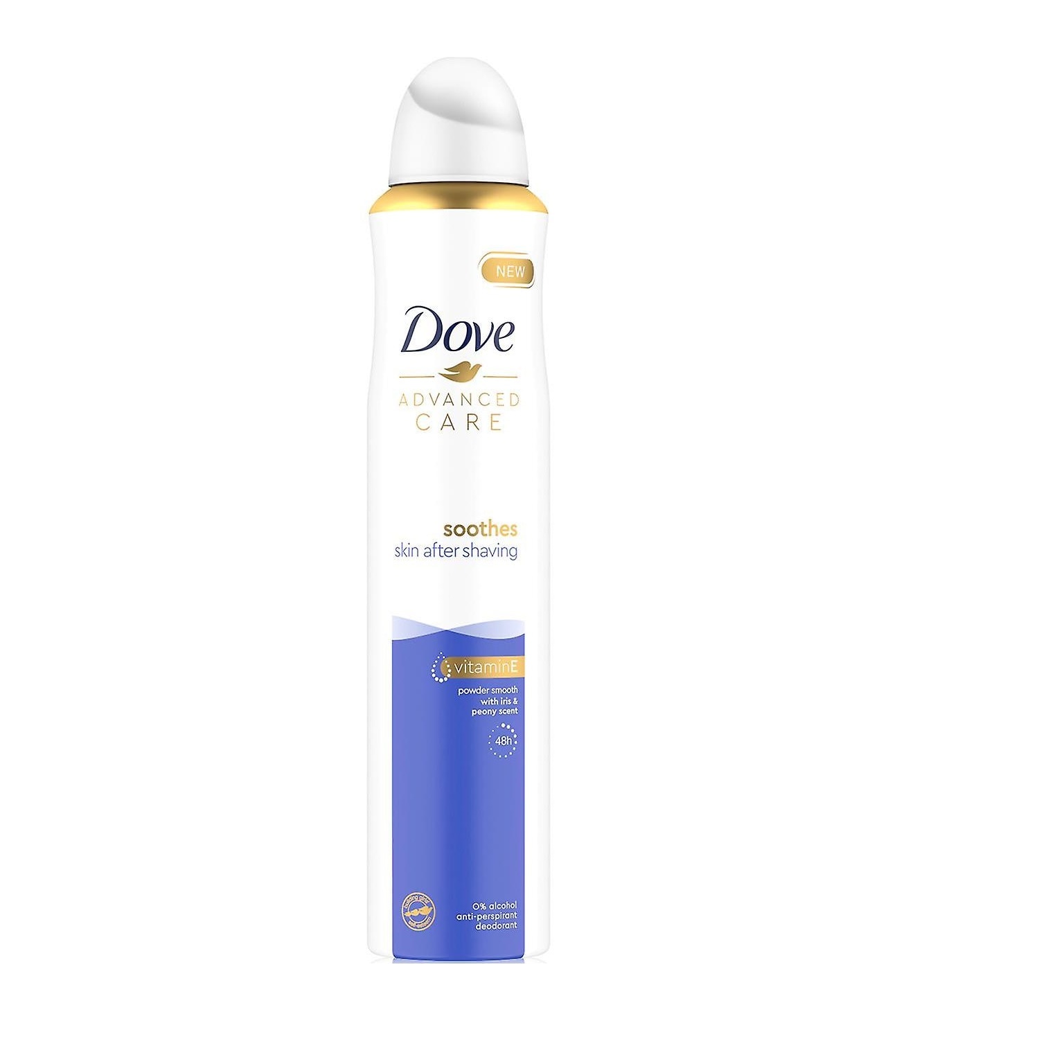 Deodorant antiperspirant 48h Dove Advanced Care soothes skin after