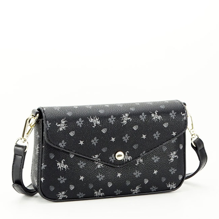 Geanta dama David Jones cu logo B-CM6120A 14 Negru Negru