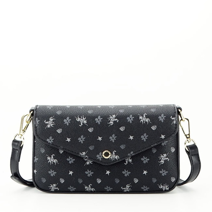 Geanta mica neagra cu imprimeu CM6120A 14 Negru