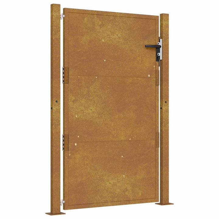 Poarta pentru gradina vidaXL, 105x155 cm, otel corten 21.7 kg 153205