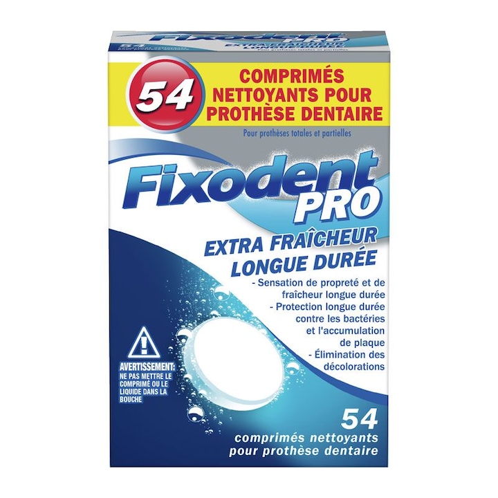 Tablete de curatare pentru proteza dentara Fixodent, 54 tab