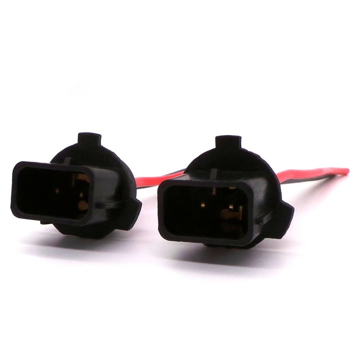 Conector electric pentru becuri auto tip P13W si PG18,5d-1, motoLEDy, Set 2 piese