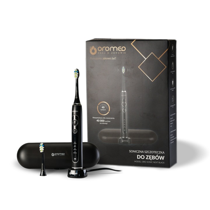 Oromed Oro-Sonic Next Szónikus Elektromos Fogkefe Fekete (ORO-SONIC NEXT BLACK)