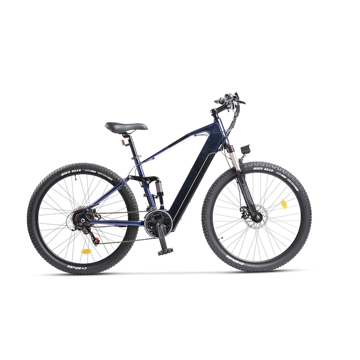 Bicicleta MTB asistata electric Full Suspension, E-Bike JSX275M17E, brand Carpat, roti 27.5