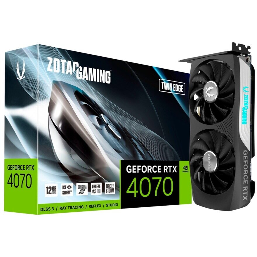 Placa video Zotac GeForce RTX 4070 Twin Edge 12GB GDDR6X 192-bit