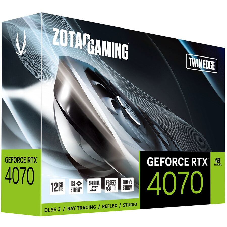 Placa video Zotac GeForce RTX 4070 Twin Edge 12GB GDDR6X 192