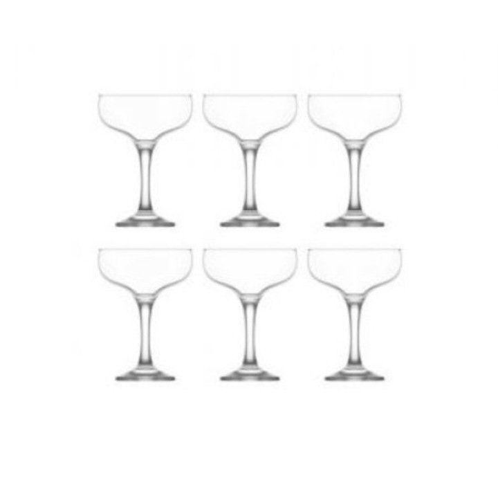 Комплект 6 чаши за шампанско LAV Misket 550, 235 мл