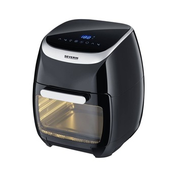 Friteuza, Severin, 11 l, 2000W, Display tactil LED, Oprire automata, Temperatura reglabila, Negru