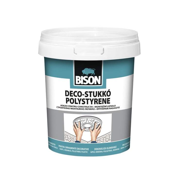Adeziv polistiren Bison, interior, 1 kg, alb