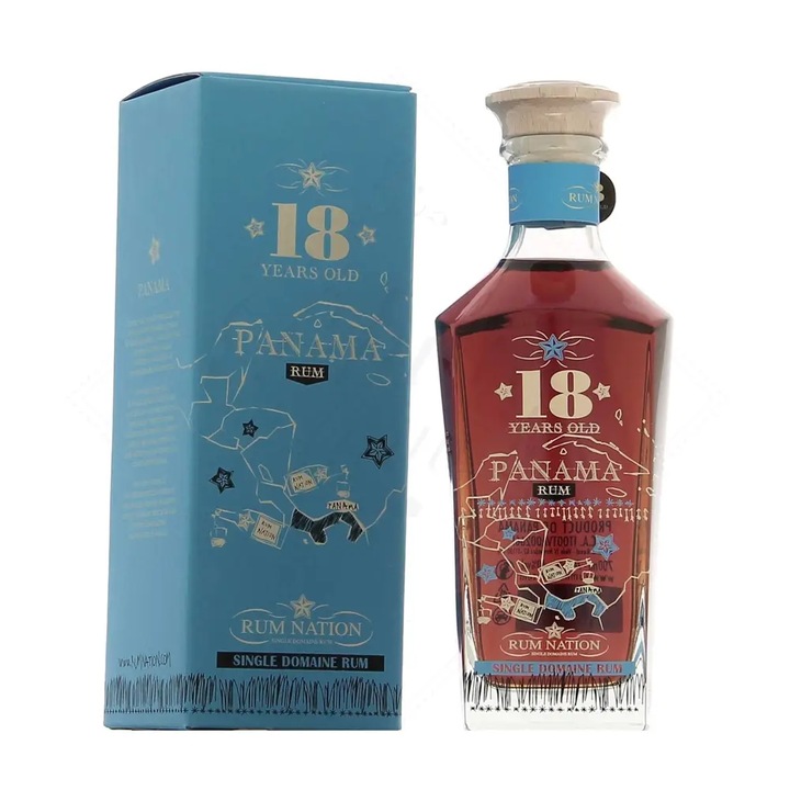 Rum Nation Panama 18 év.rum, 0.7 l, pdd.40%