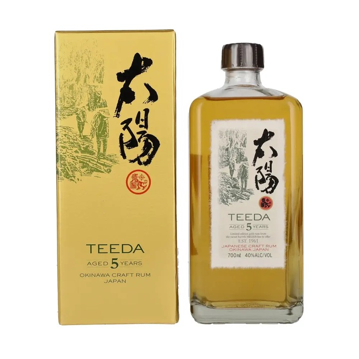 Teeda 5 éves Japán rum, 0.7 l, pdd. 40%