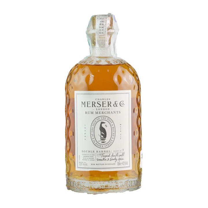 Merser & Co.Double Barrel London Blend rum, 0.7 l, 43,1%