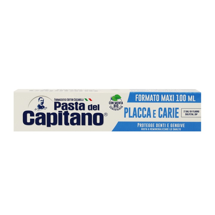 Fogkrém, lepedék és fogszuvasodás ellen Pasta Del Capitano, 100ml